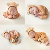 影楼新生儿满月宝宝小熊造型摄影服装道具百日照百天婴儿照相衣服