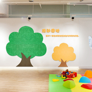 托管班幼儿园环创大树造型小树自粘许愿树装饰墙贴毛毡板照片墙