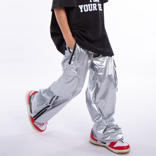 SWAGGERJR街舞儿童潮服嘻哈男童hiphop演出服运动3M反光风衣长裤
