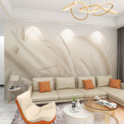 墙纸定制3d法式奶油风电视背景墙，壁纸客厅沙发，8d壁布卧室墙布壁画