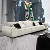 梵达极简真皮沙发组合直排位大户型头层牛皮现代简约意式客厅家具