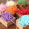 彩色拉菲草盒填充物装饰礼盒可防震彩色碎纸丝喜糖盒用品
