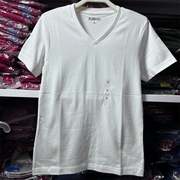 班尼路2020夏季男装纯棉，简约重磅v领休闲纯色短袖t恤88902702