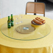 湛江餐桌转盘钢化玻璃家用圆桌饭台带旋转饭桌园台面底座玻璃圆盘