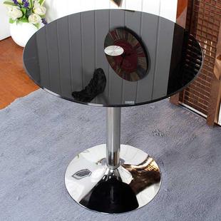钢化玻璃圆桌小户型现代简约飘窗茶几小桌子经济型，时尚餐桌洽谈桌