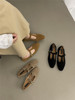 单鞋女鞋子2023年秋季韩版复古磨砂真皮t带软底，玛丽珍奶奶鞋