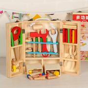 儿童玩具工具箱仿真益智修理过家家套装男孩维修木制拆装螺丝宝宝