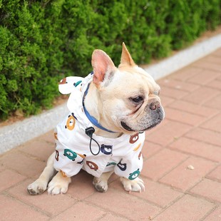 法斗雨衣宠物狗狗可爱创意雨披小蜜蜂夏季薄款中小型犬宠物衣服