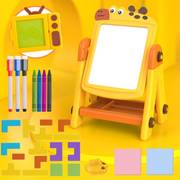 二合一儿童画板支架式磁性，涂鸦板绘画多功能积木玩具幼儿园写