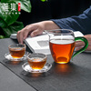 雅集龙胆公道杯耐热加厚玻璃泡茶器简易带过滤分茶器茶具配件套装