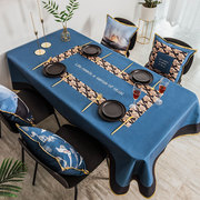 中式桌布防水桌布布艺棉麻桌布网红餐桌桌布茶几桌布轻奢欧式桌布