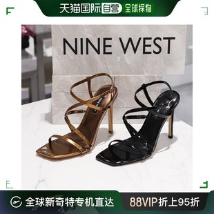 韩国直邮ninewest凉鞋，女士皮革材质时尚潮流，个性简约nw400玖熙