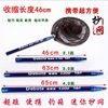 碳素迷你抄网竿短节2.1米3米4米5米捞鱼网伸缩杆超硬超轻便携超短