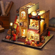时尚儿童玩具手工DIY小屋子模型玩具房子q拼接女生家礼物木质拼装