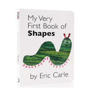 进口英英文原版正版 卡尔爷爷My Very First Book of Shapes 形状幼儿启蒙图书2-5岁 上下翻页配对纸板撕不烂书