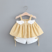 女童夏装20241婴幼儿衣服2韩版3娃娃衫宝宝两件套春装裙子4岁