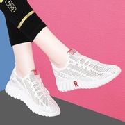 秋季老北京布鞋网鞋女士跑步运动鞋网红轻便休闲防滑软底单鞋