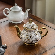 欧式陶瓷冷水壶耐热开水壶家用中大号大容量过滤单壶咖啡壶泡茶壶
