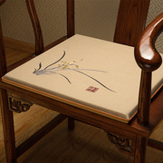 中式红木椅子垫茶椅垫坐垫圈椅太师椅凳子垫实木沙发座垫椅垫定制