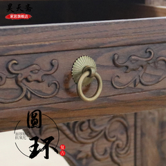 仿古黄铜新中式厨柜纯铜衣柜门把手