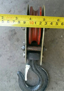 微型电动葫芦专用下钩起重钢丝绳滑轮，焊接滑轮吊钩，吊环小滑车