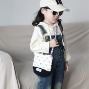 韩版儿童斜挎包女孩时尚针织包可爱公主女童毛线包宝宝外出手提包