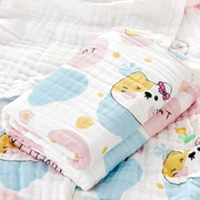 新生婴儿儿浴巾纯棉，夏天纱布六层童，毛巾被子宝宝全棉包被包单类
