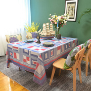 瑞典ekelund信号全棉桌布地中海，欧式提花餐台布艺简约欧式桌垫