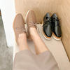 韩国东大门女鞋秋季soyou真皮，单鞋松糕坡跟系带低帮休闲鞋潮