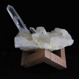 l晶魁天然白水晶原石水晶簇件摆手饰链首消磁石办公室装饰景