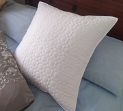 美式纯棉夹棉白色沙发，靠垫套全棉，抱枕套65x6560x60cm不含芯