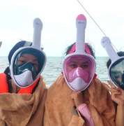 高档成人儿童浮潜装备，潜水近视眼镜呼吸管器，套装浮潜面罩防雾