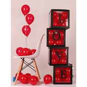 网红baby-love气球透明盒子宝宝生日派对婚礼，创意气球装饰