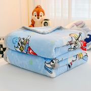 奥特曼牛奶珊瑚绒卡通毛毯加厚儿童学生盖毯小被子幼儿园可爱床单