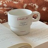 lelemonade咖啡杯子陶瓷高档精致韩式小众设计高颜值叠放马克杯女