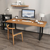 实木台式电脑桌家用简约卧室书桌北欧办公桌长条桌现代电竞工作台