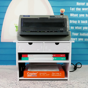 DIY打印机架子桌面收纳架置物架办公文件柜子书架复印机架子