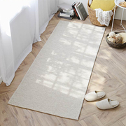 日韩简约卧室地毯床边毯人字纹长条，床边地垫高级色主卧加厚可定制