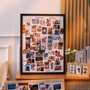 照片打印加相框diy情侣拼图，拍立得相册创意照片墙上纪念相片摆台