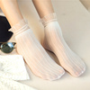 袜子女短袜日系可爱夏季薄款蕾丝花边袜透明丝袜女士中筒袜ins潮