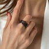 欧美个性设计多层交叉戒指，简约开口食指指环创意，复古树枝中指戒指