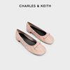 charles&keith春季女鞋，ck1-70920119蝴蝶结平底单鞋女鞋