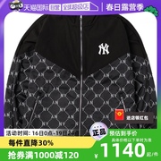 自营MLB复古老花立领夹克男女装运动服休闲宽松外套3AWJM0341