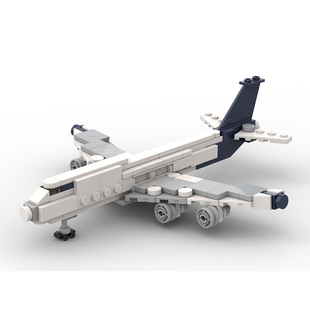 国产小颗粒积木兼容乐高波音747模型，拼装玩具航空飞机