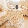 纯棉麻碎花田园布艺蕾丝边餐桌布，台布茶几布长方形定制圆形盖巾