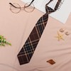 jk领带领结男女学院风毕业照免打衬衫水手服JK039猪肝格纹领带
