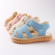 叫叫婴儿鞋2024夏季宝宝学步凉鞋0-1-2岁软底男女宝宝鞋防滑鞋