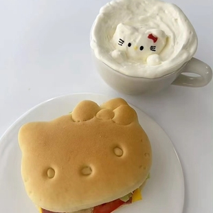 卡哇伊猫咪面包压模可爱卡通小猫三明治模 diy米饭造型模具饼干模