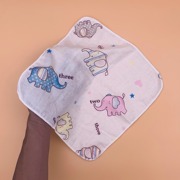 全棉纱布手帕日式婴儿口水巾儿童双层30方巾洗脸巾宝宝擦手巾