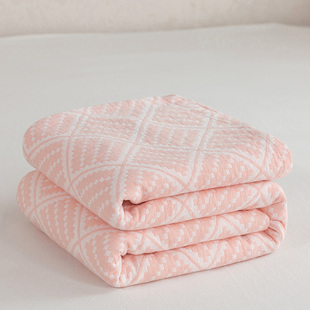 恒源祥全棉毛巾被水洗三层复合毯简约现代提花风夏季空调被午睡毯